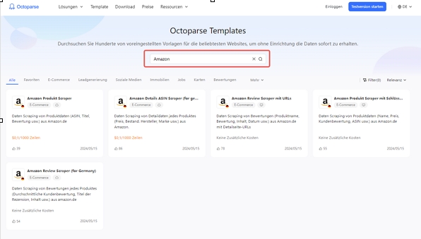 Octoparse Templates