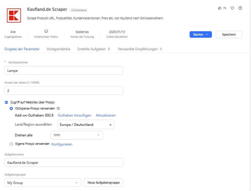 Kaufland.de Scraper