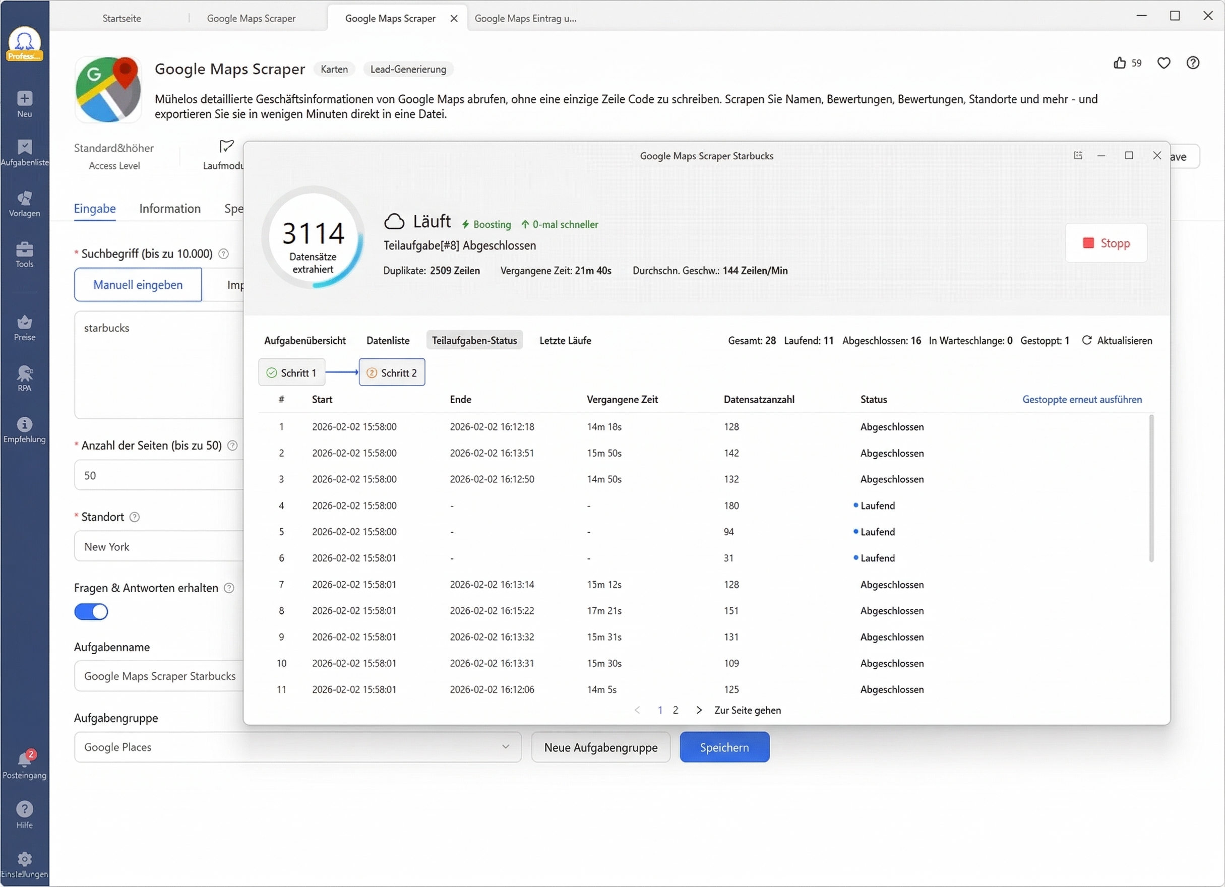 Google Maps Advanced Scraper