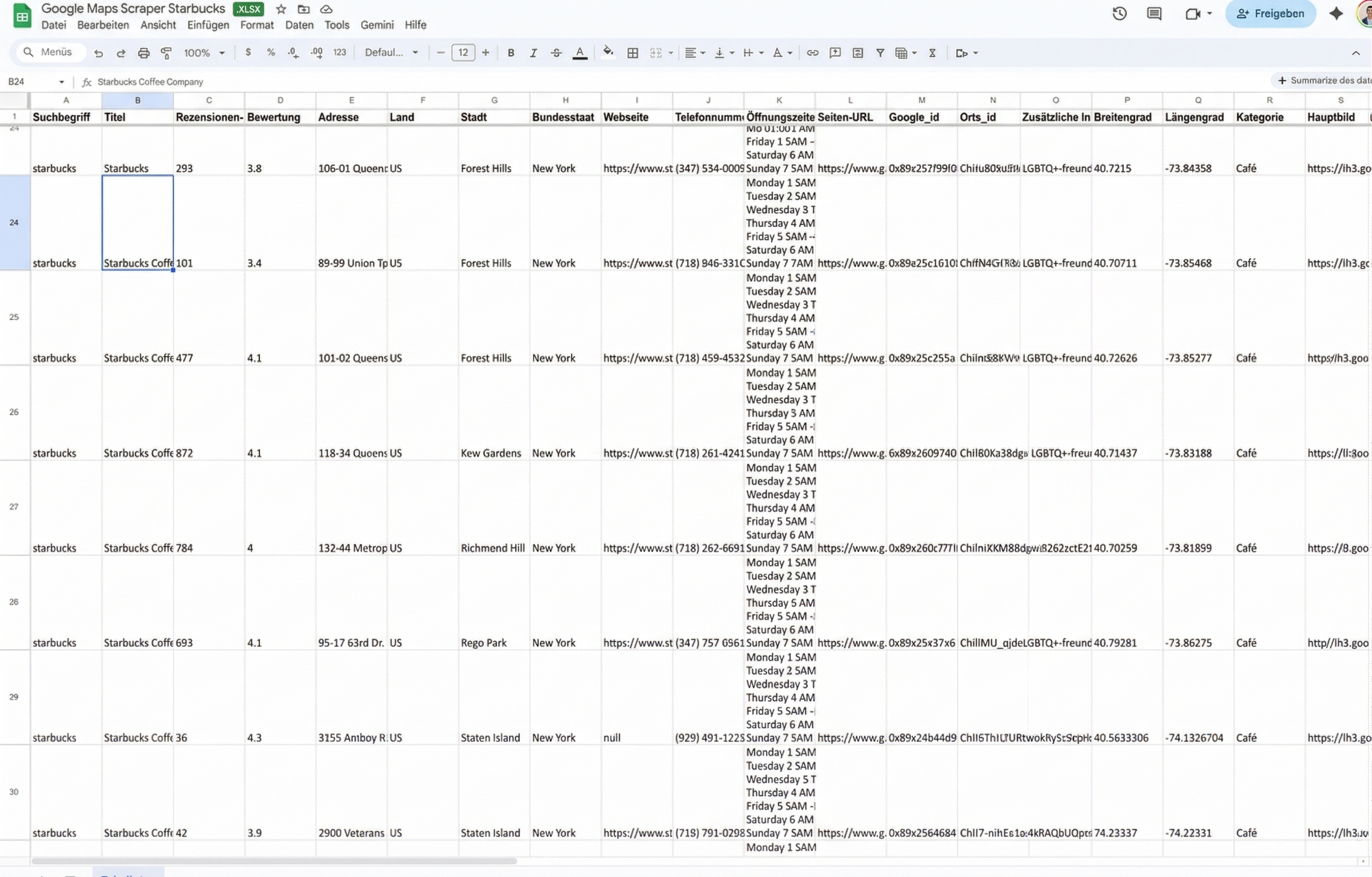 Google Maps Advanced Scraper