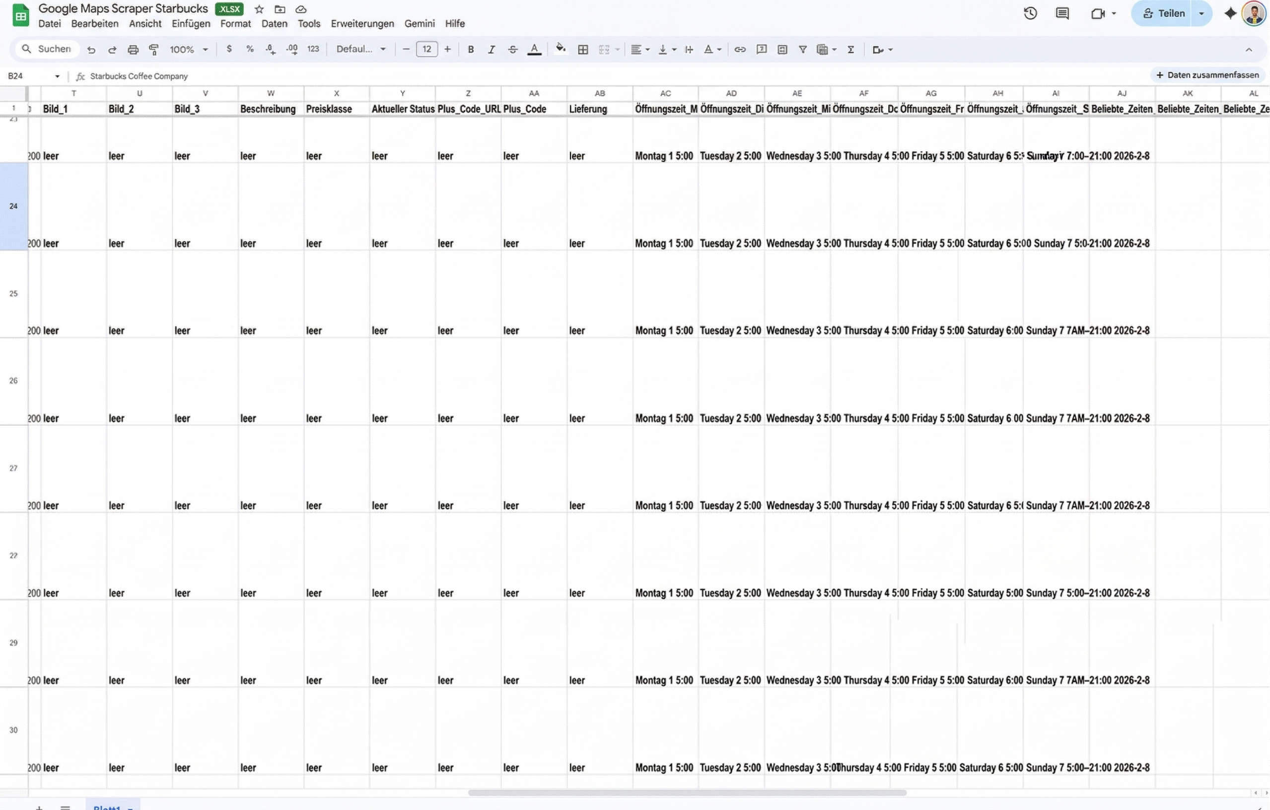 Google Maps Advanced Scraper