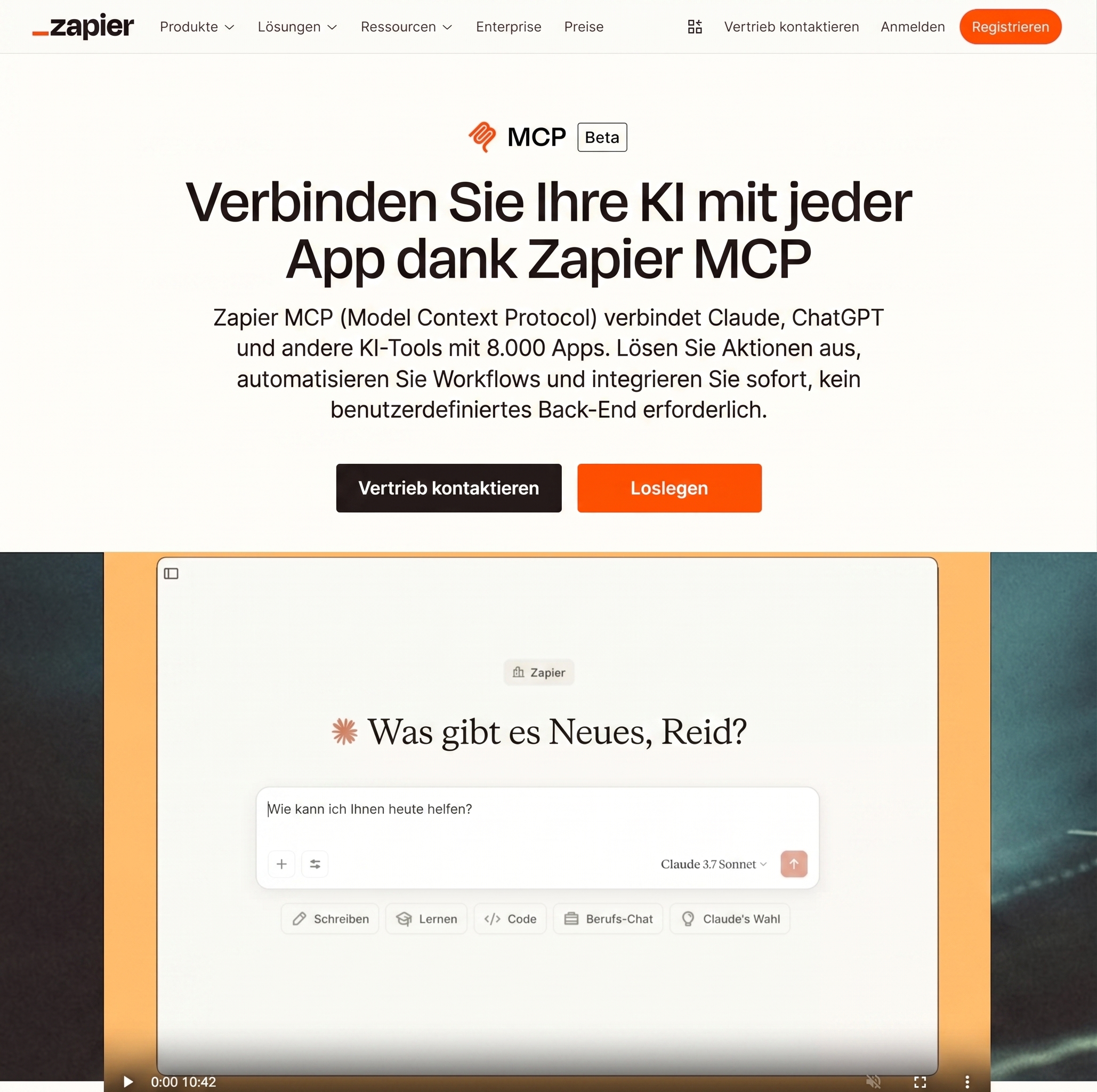 Zapier MCP zur Automatisierung