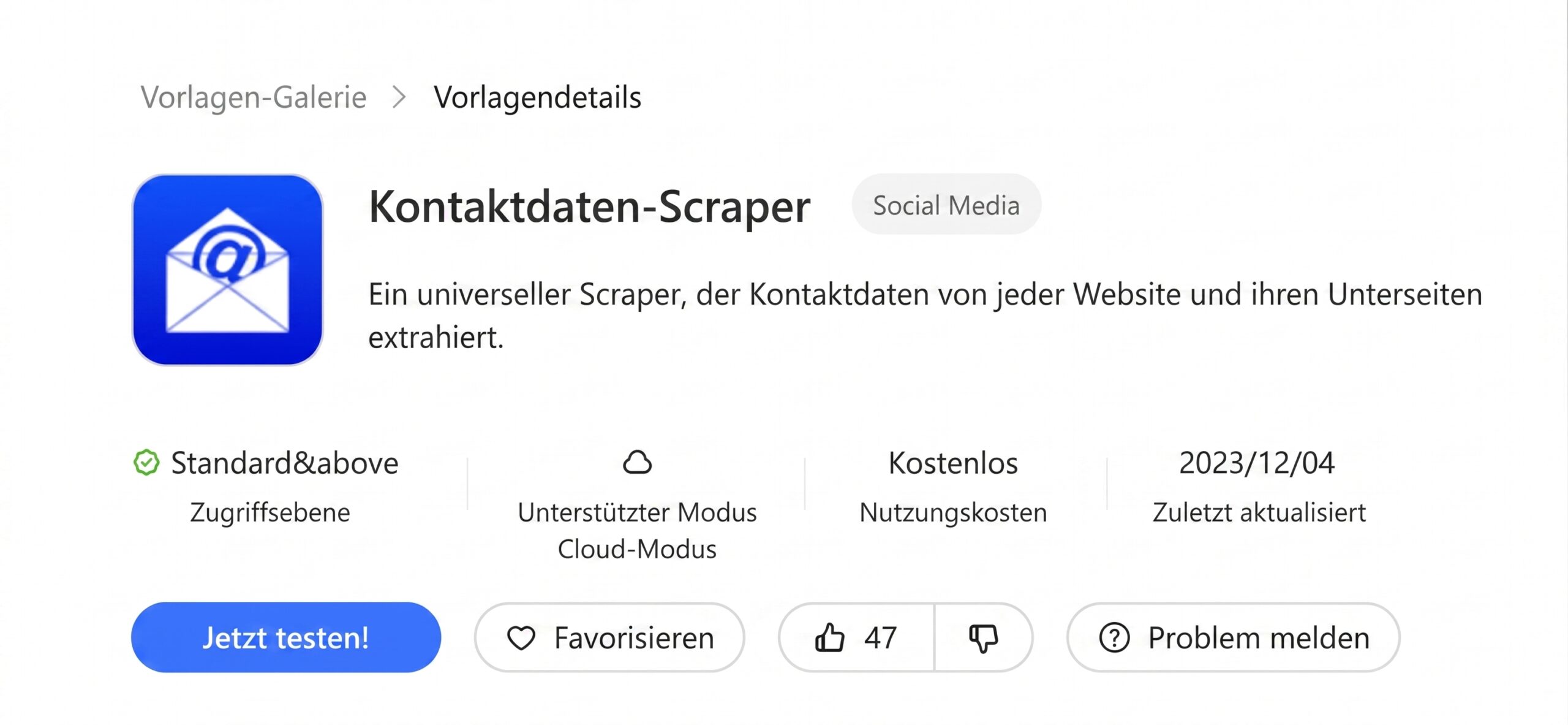 Contact Details Scraper für die Leadgenerierung