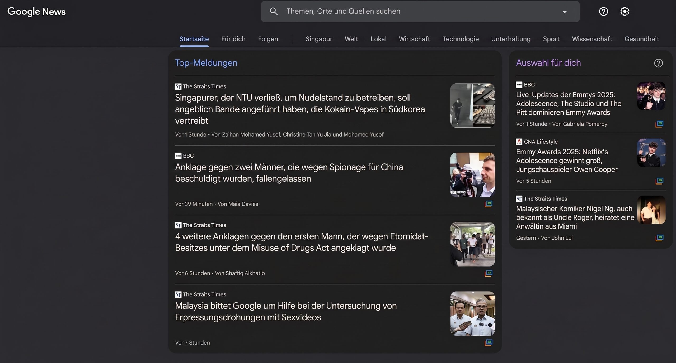 Beispiel für eine Content-Aggregation-Seite: Google News. Erfahren Sie, wie Sie einen Content-Aggregator zum Sammeln von Inhalten nutzen.