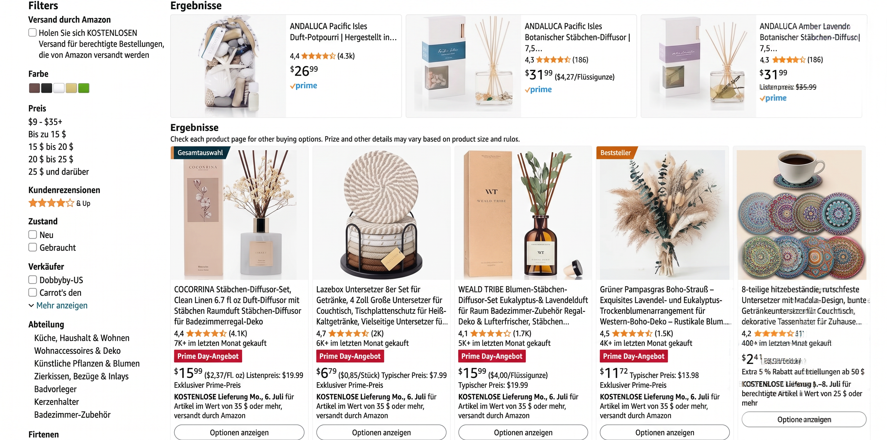 Haushaltswaren und Dekoartikel als Dropshipping Nischen