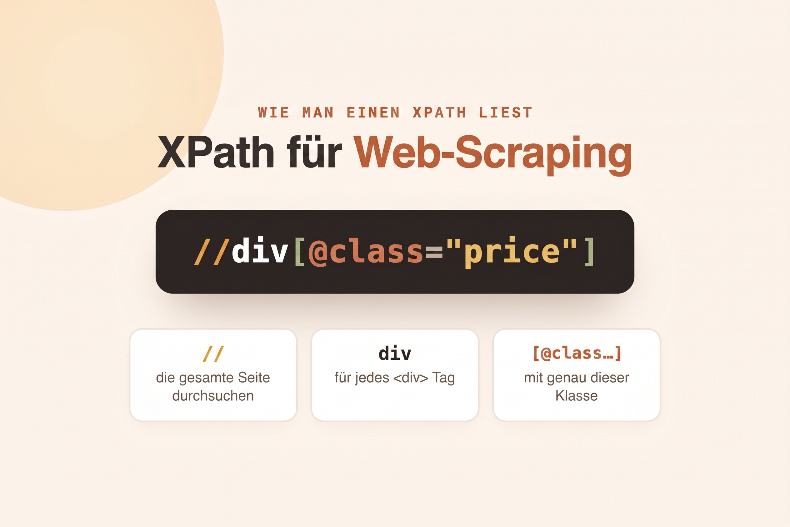 XPath Web Scraping Grundlagen und Struktur