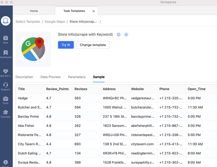 Best and fastest data scraper from Google Maps