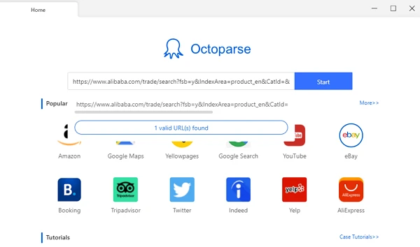 octoparse alibaba scraping tool