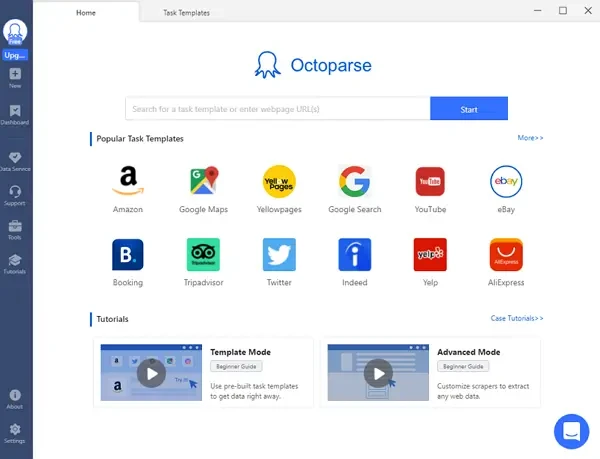 scrape Alibaba using Octoparse