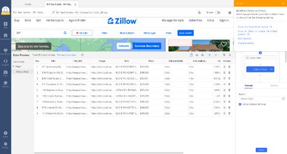 scrape zillow data