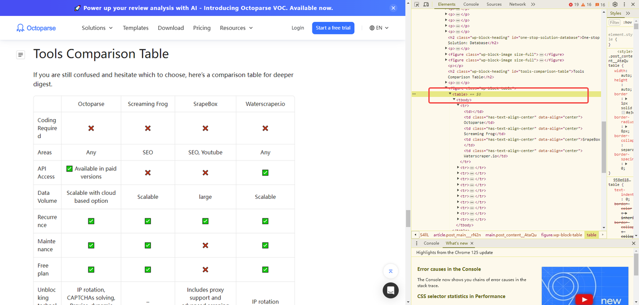 Using ImportHTML in Google Spreadsheets