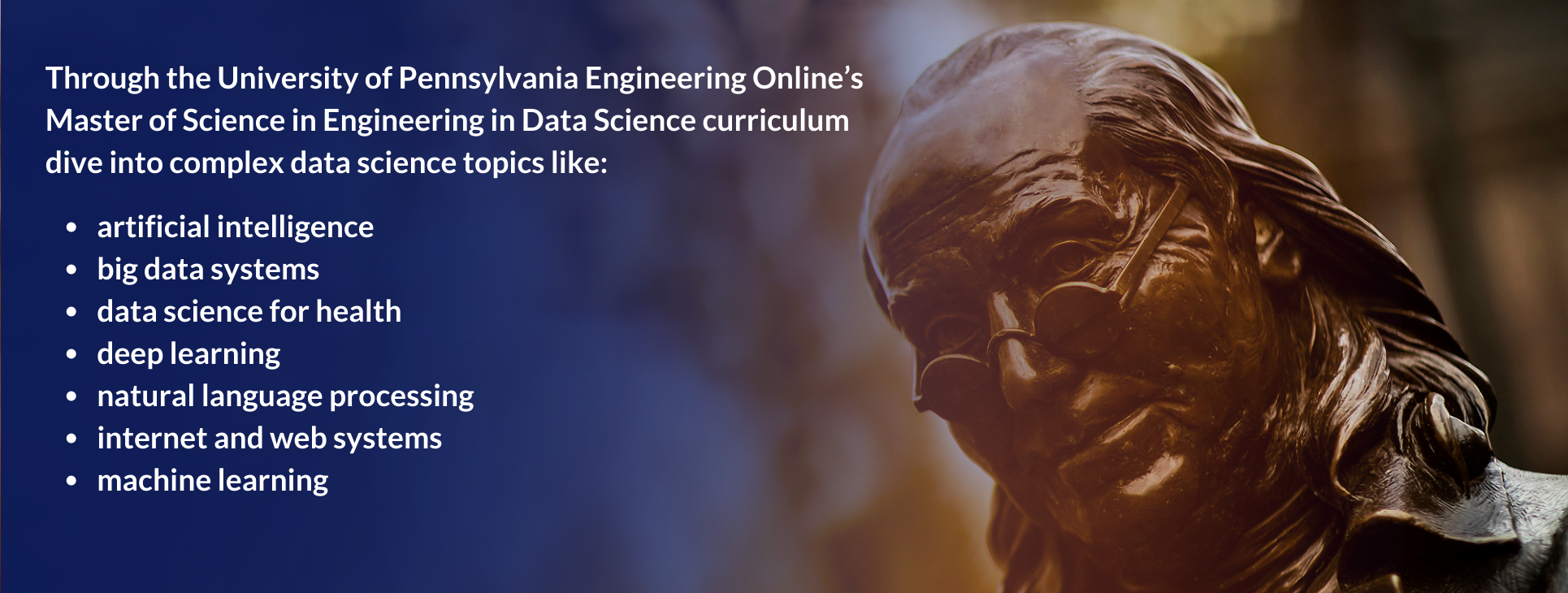 university of pennsylvania engineering online's master of science in engineering in data science curriculum