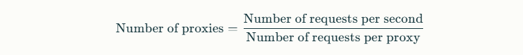 formula for effective web scraping with the right proxies amount