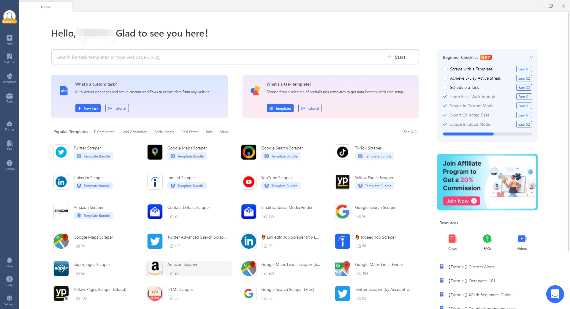 scrape job postings from Indeed with Octoparse