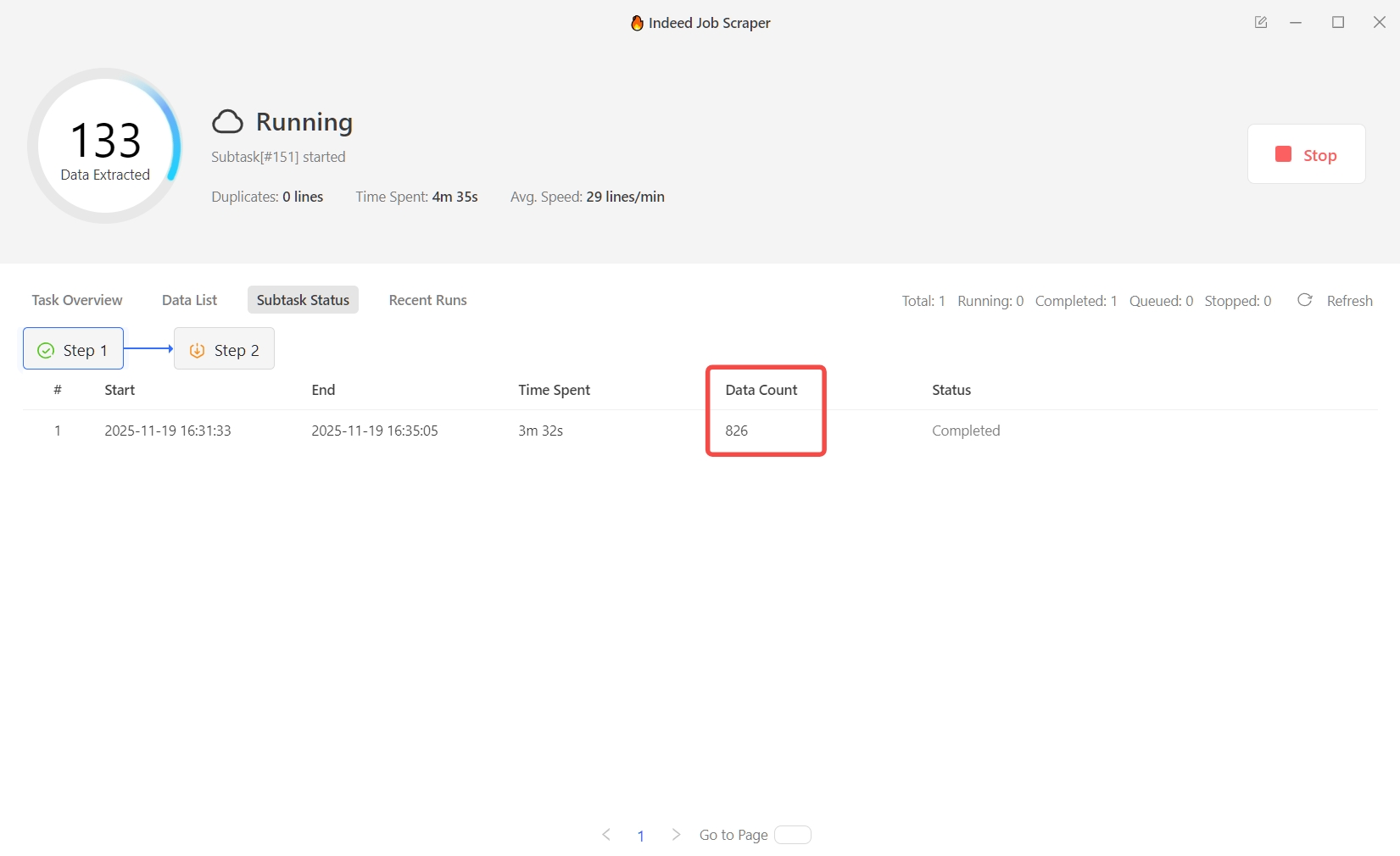 octoparse indeed job scraper