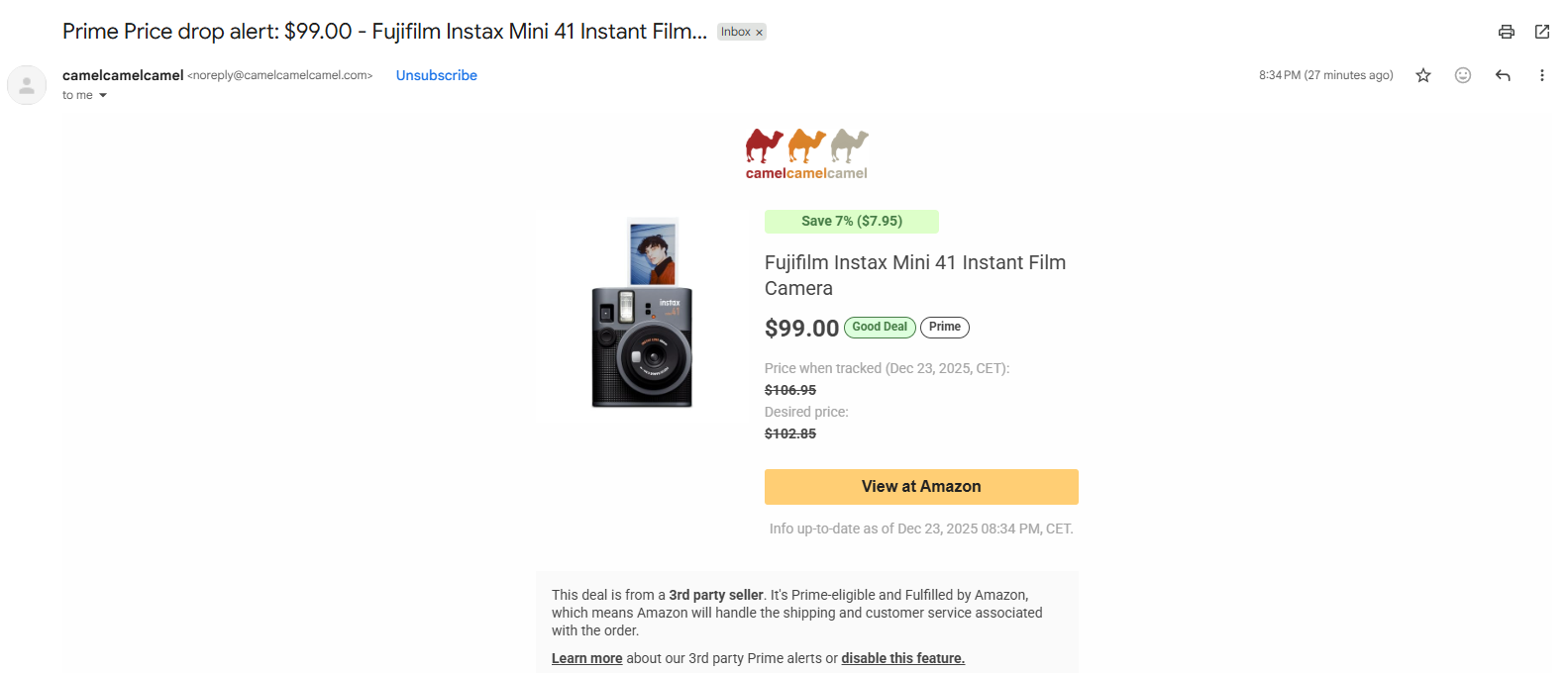 amazon price history tracking with Camelcamelcamel walkthrough: pricing