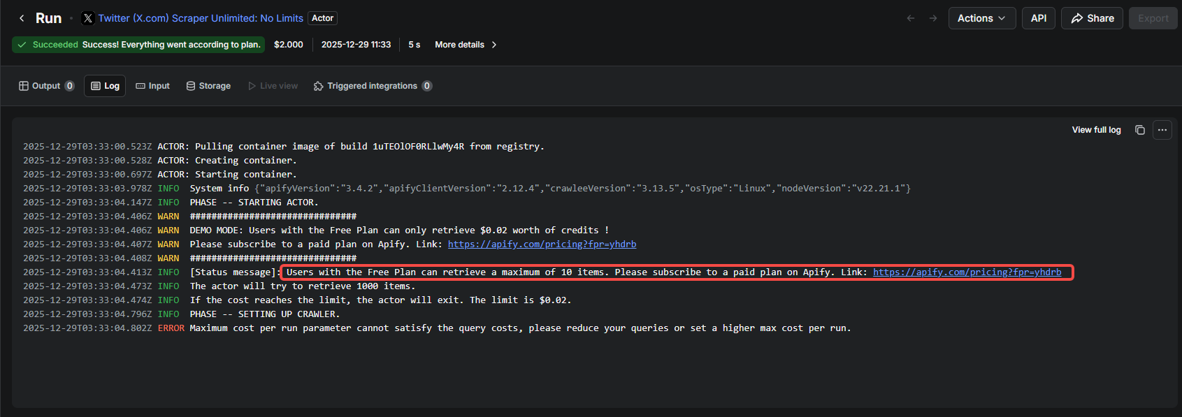 which is the fastest and cheapest twitter web scraper option? Octoparse or Apify