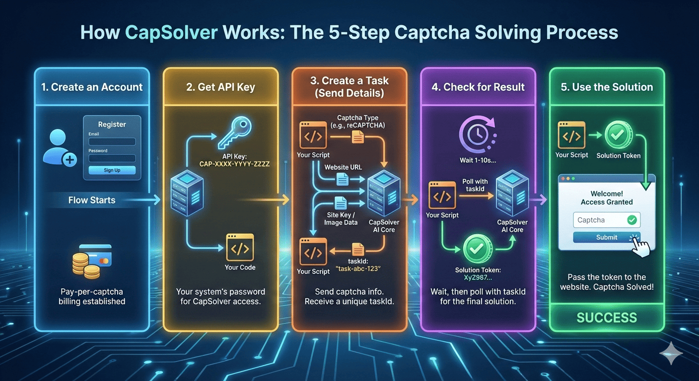 how capsolver solves captcha
