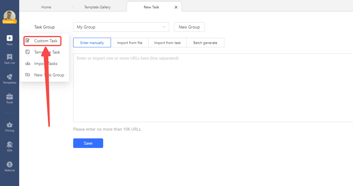 how to build a crawler or scraper to extract all links from a domain or website
