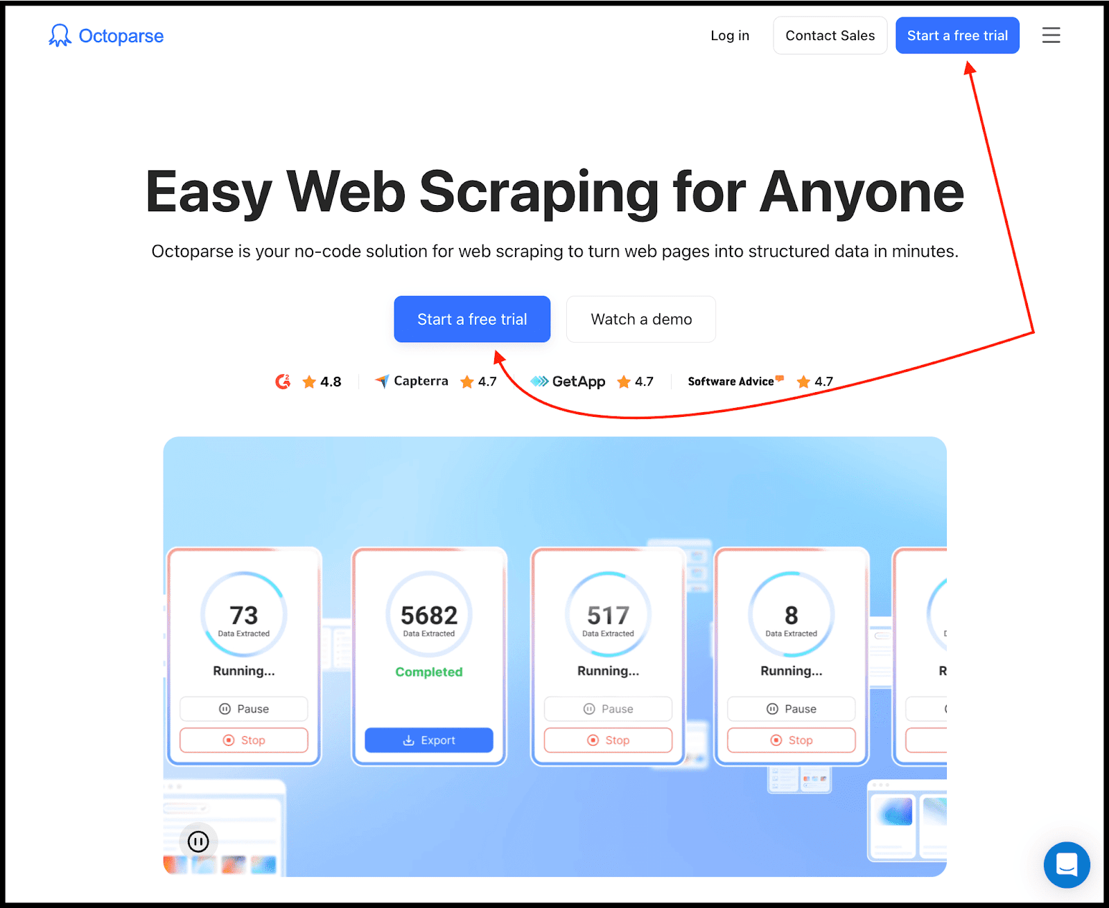 web scraping with octoparse
