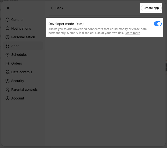 enable developer mode