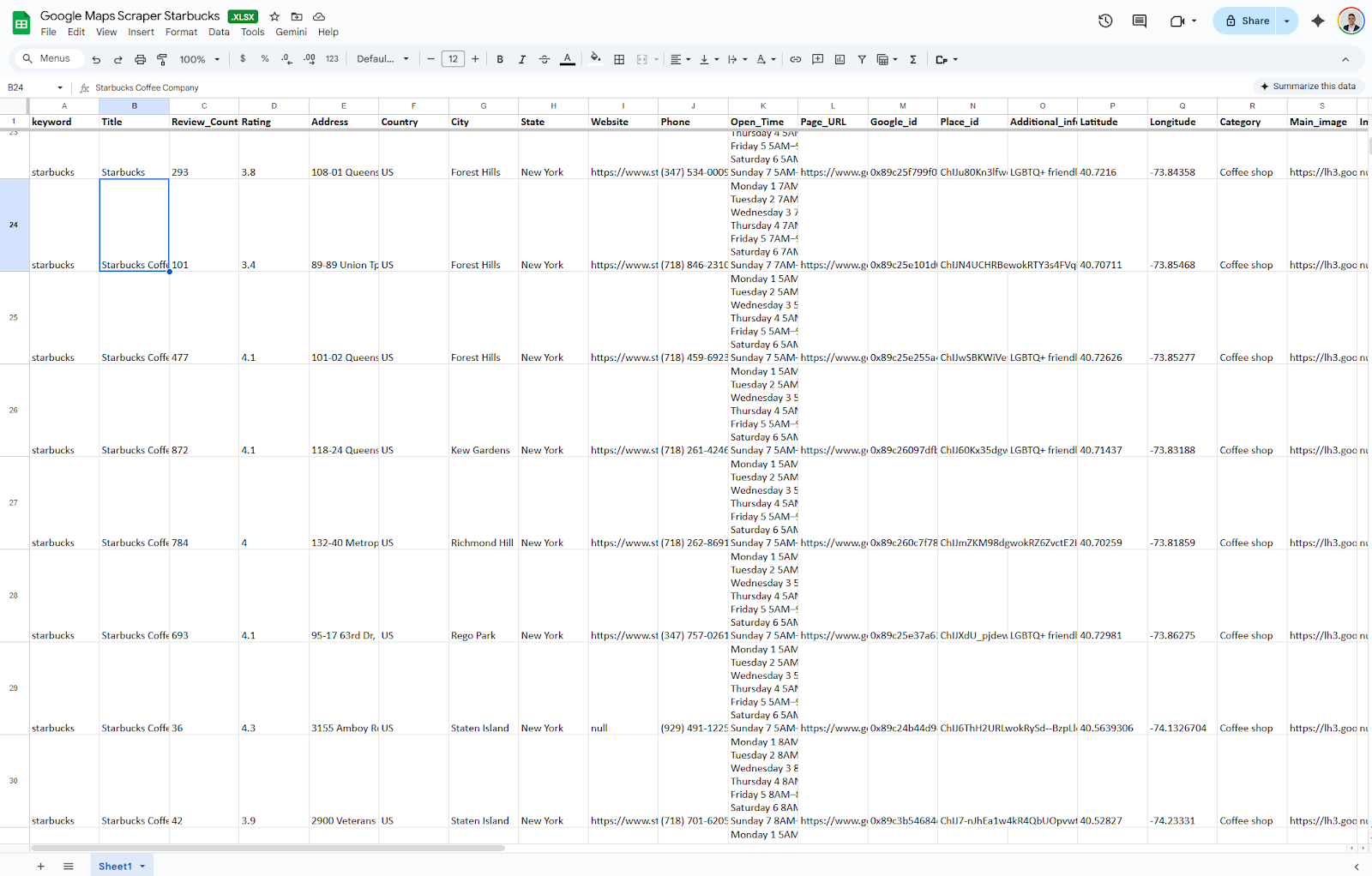 google maps advanced scraper