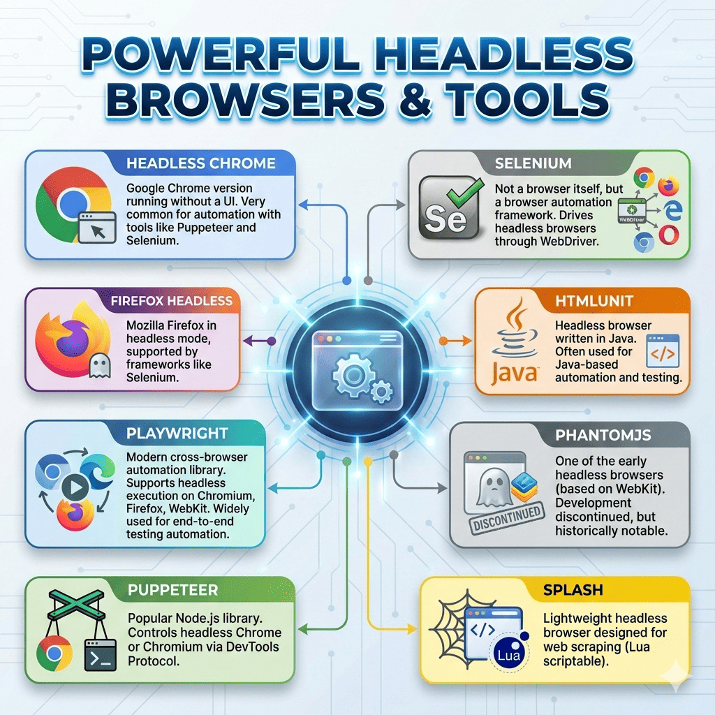multiple headless browser tools