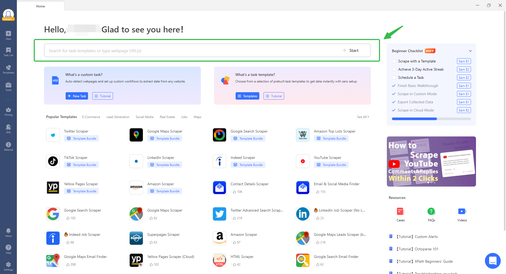 octoparse free web scraper