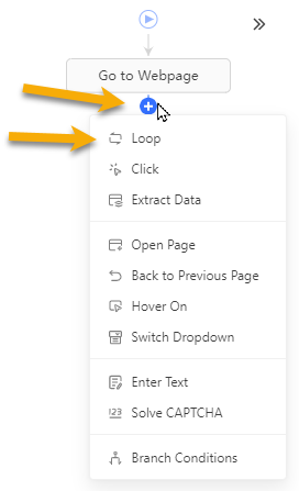 infinite scroll setup in octoparse