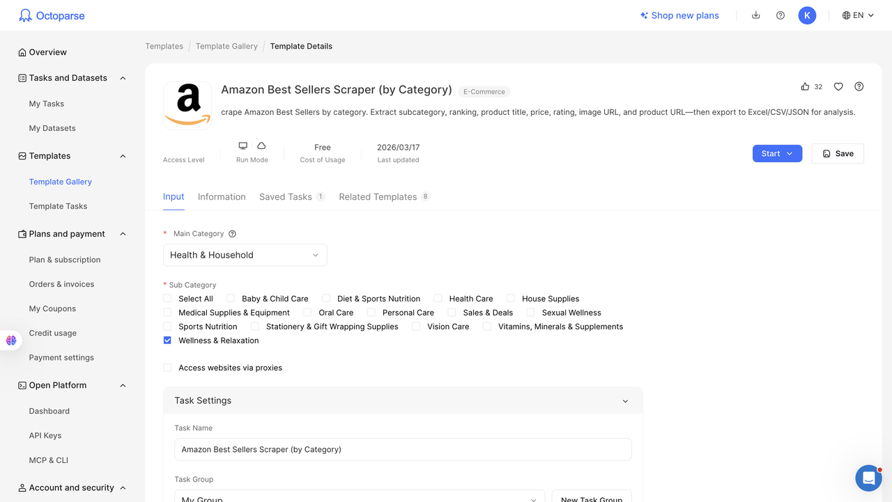amazon best seller scraper