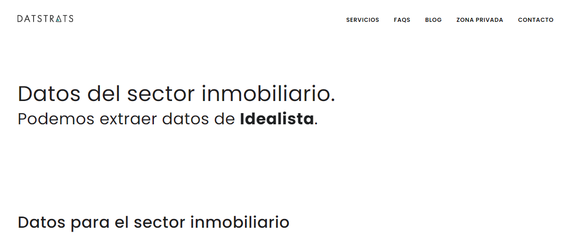 datstrats pagina de inmobiliario - octoparse