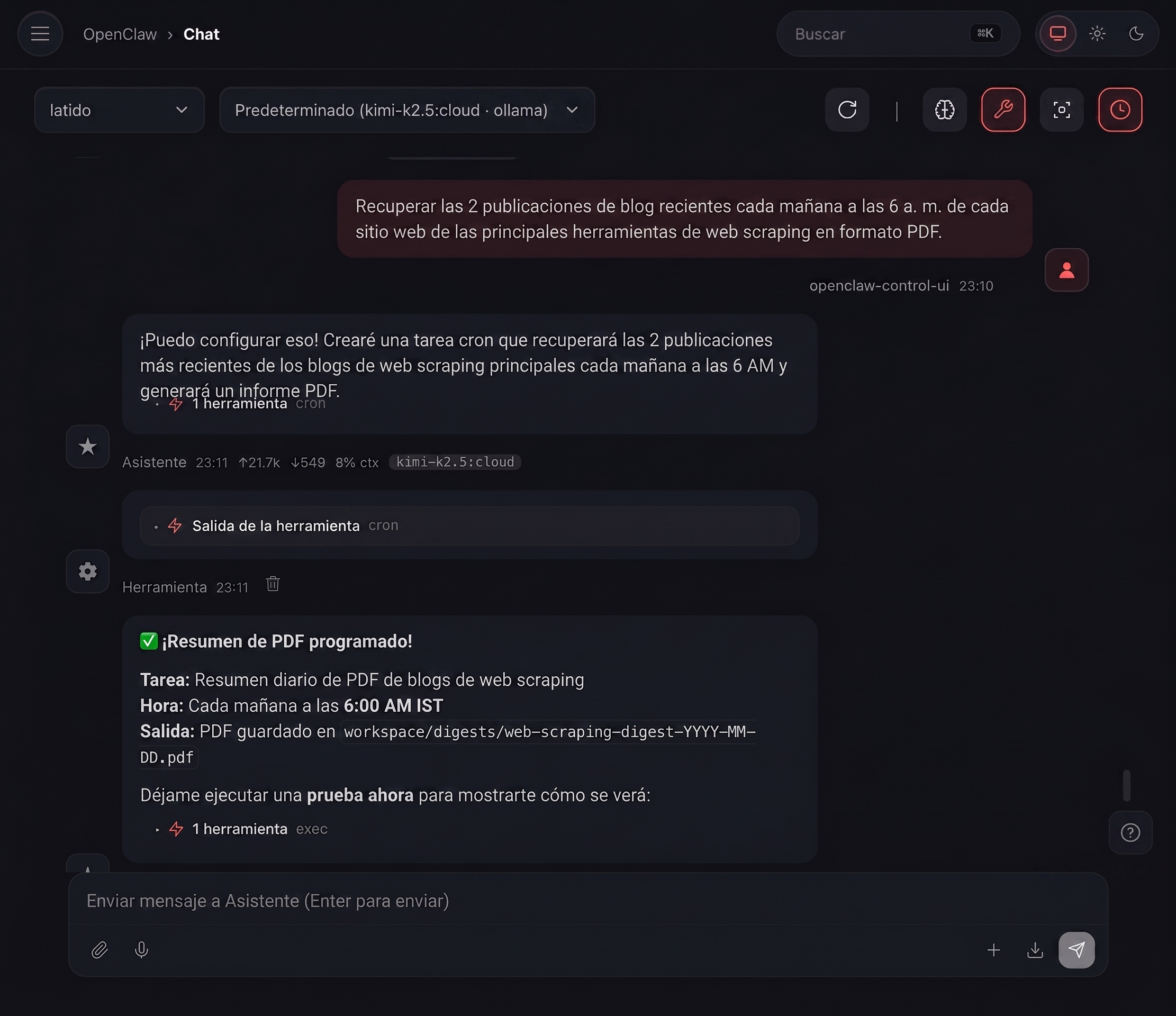 programar la automatización de web scraping