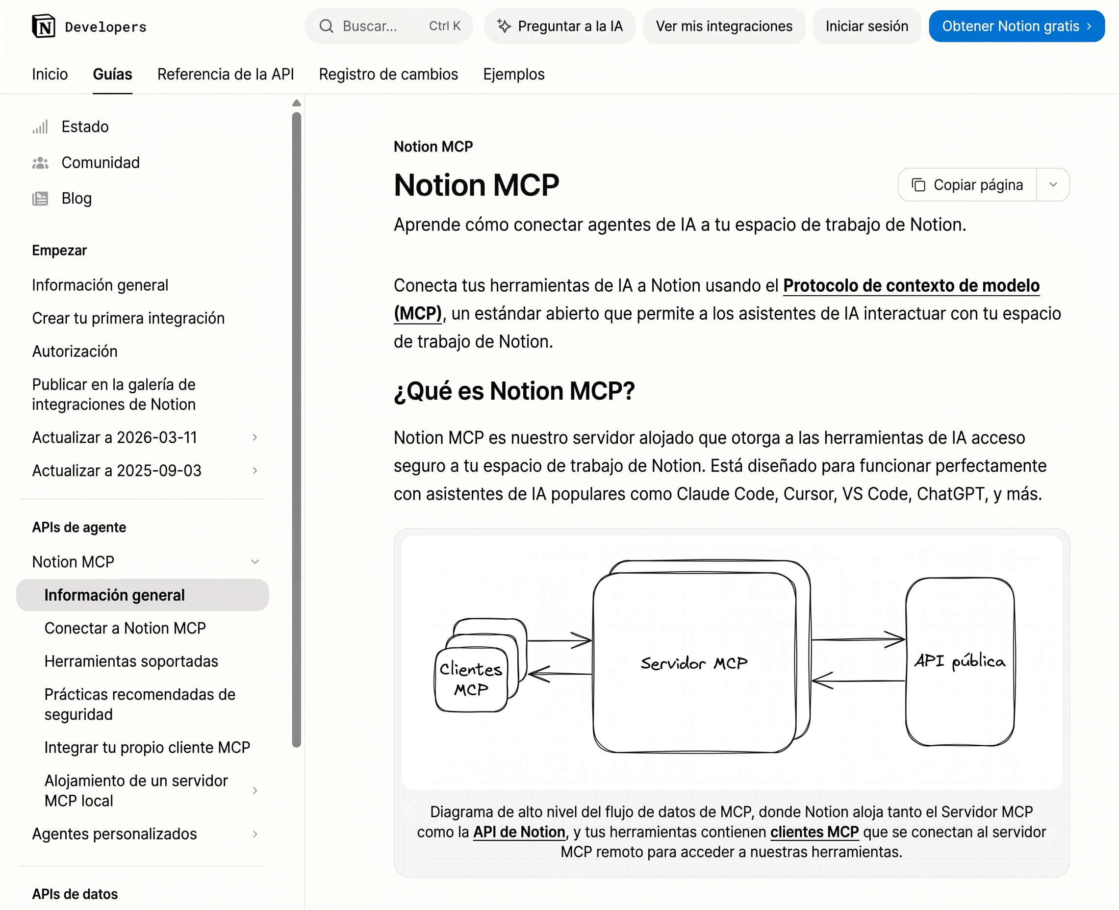 Notion MCP para gestión de documentos