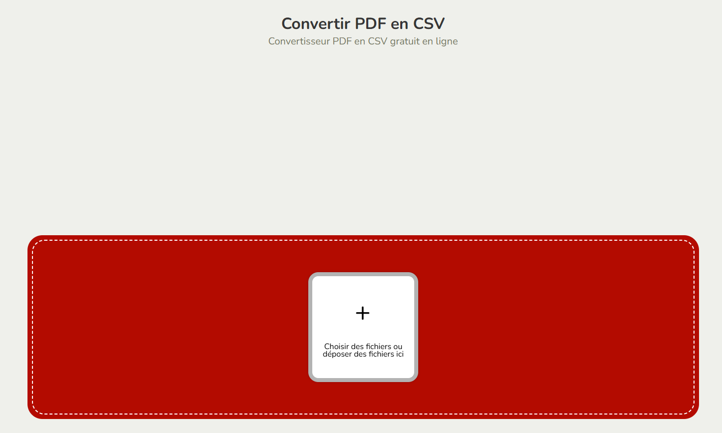 Any PDF - convertisseur PDF en CSV