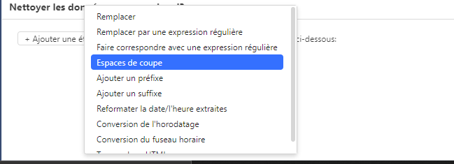 La fonction de l'affinement des résultats