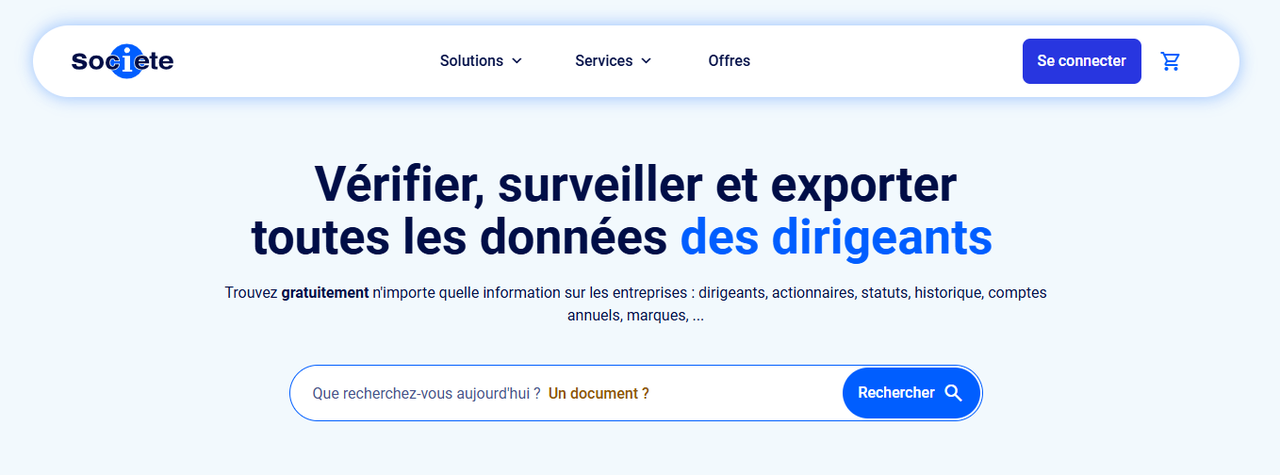 Liste de site scraping en 2025 de société.com