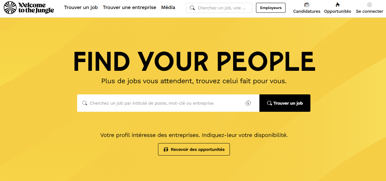 Liste de site scraping en 2025 de Welcome to the jungle