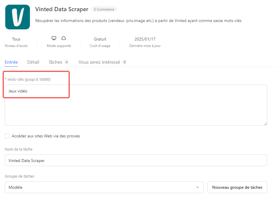 Vinted Data Scraper