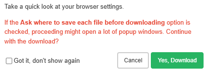 Finaliser le téléchargement sur Image Downloader