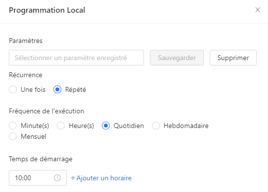 Programmer des extractions récurrentes sur Octoparse