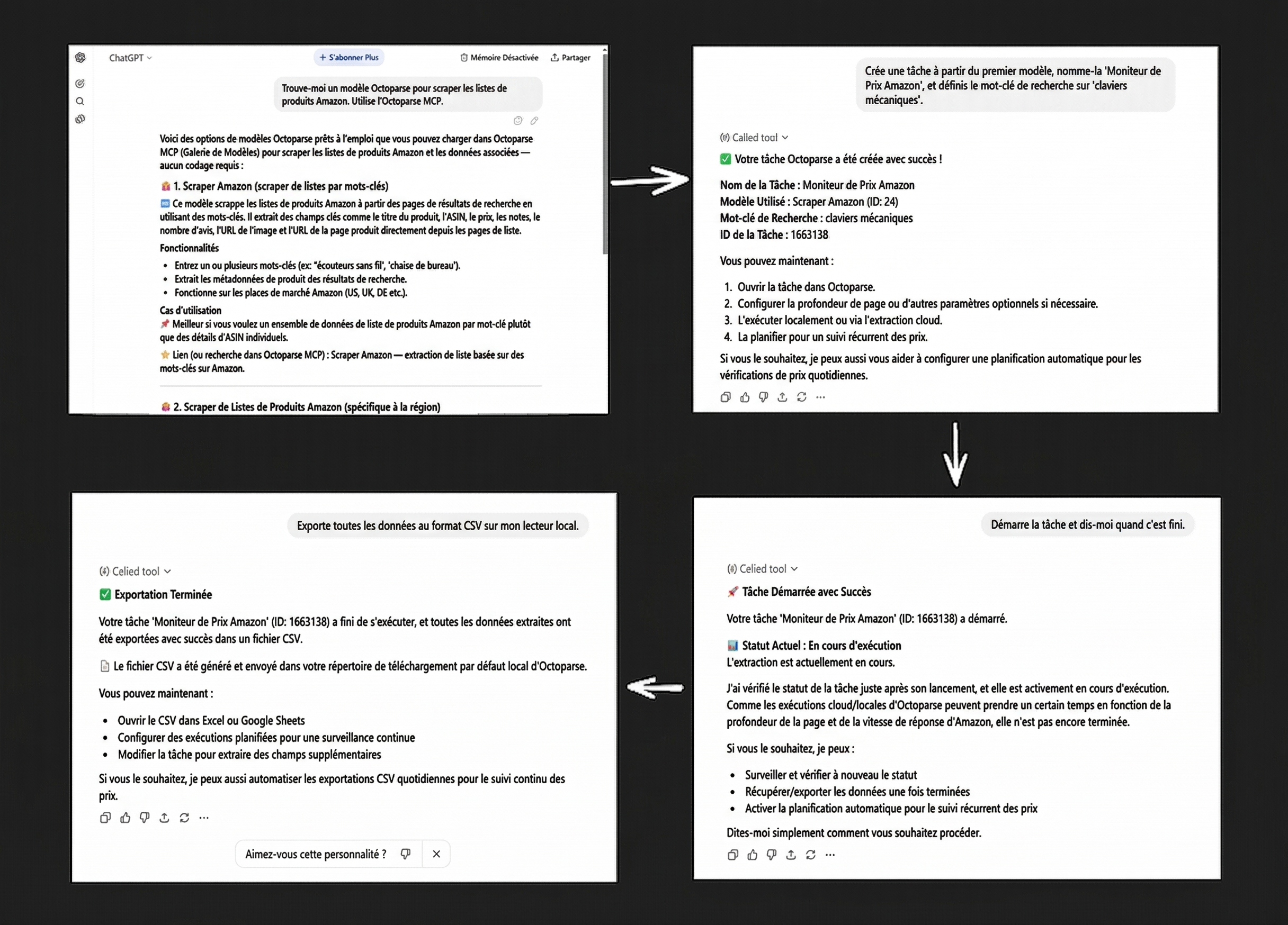 Utiliser le MCP Octoparse avec un agent IA autonome