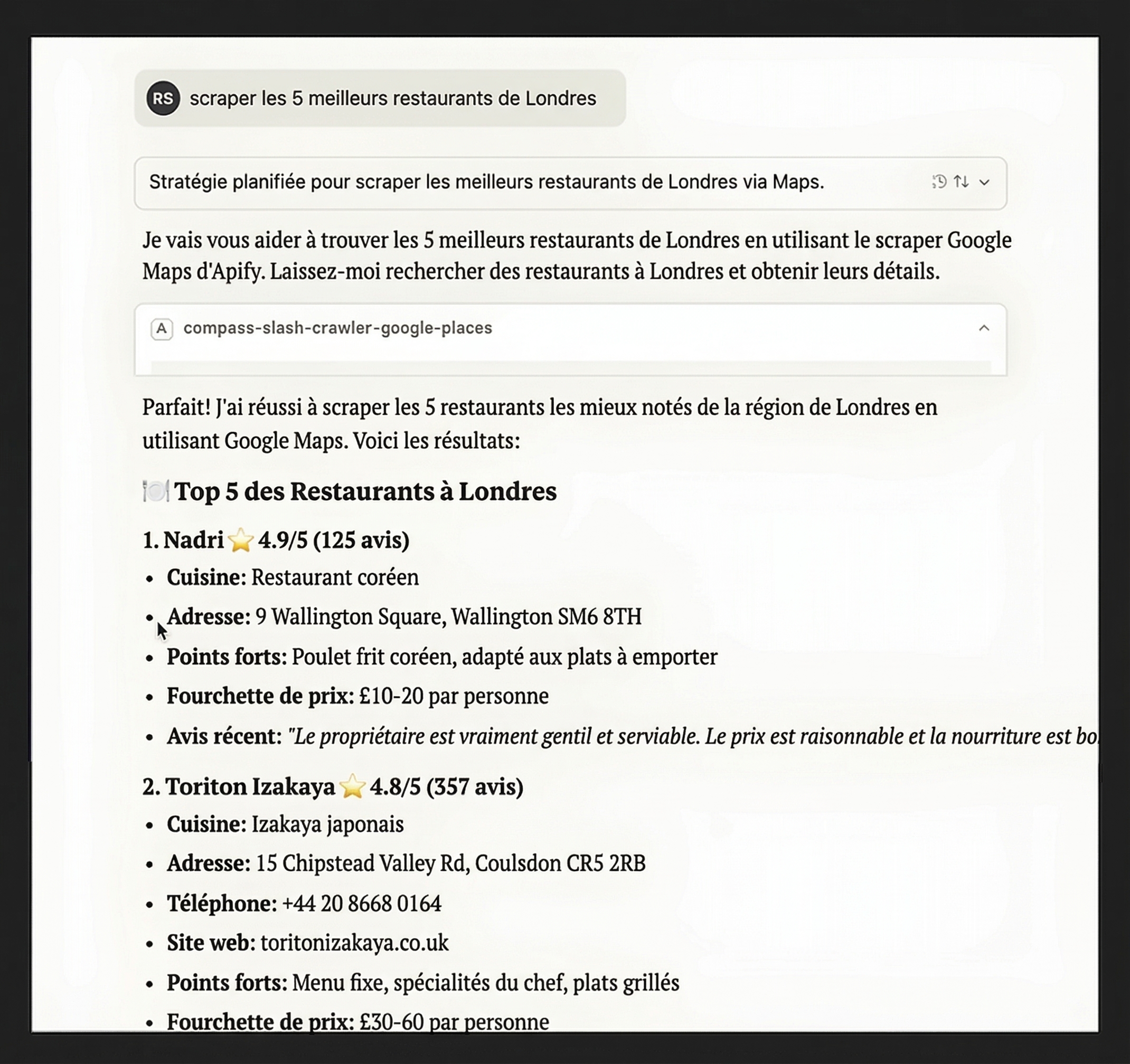 Utiliser le MCP Apify pour l'extraction de données