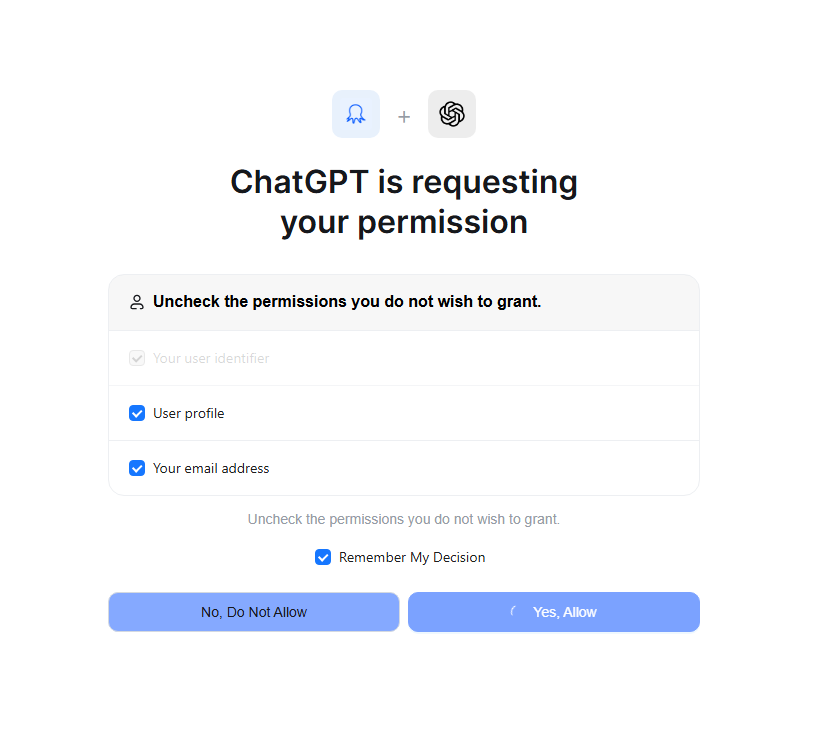 CAPTURE D'ÉCRAN : Écran d'autorisation OAuth Octoparse