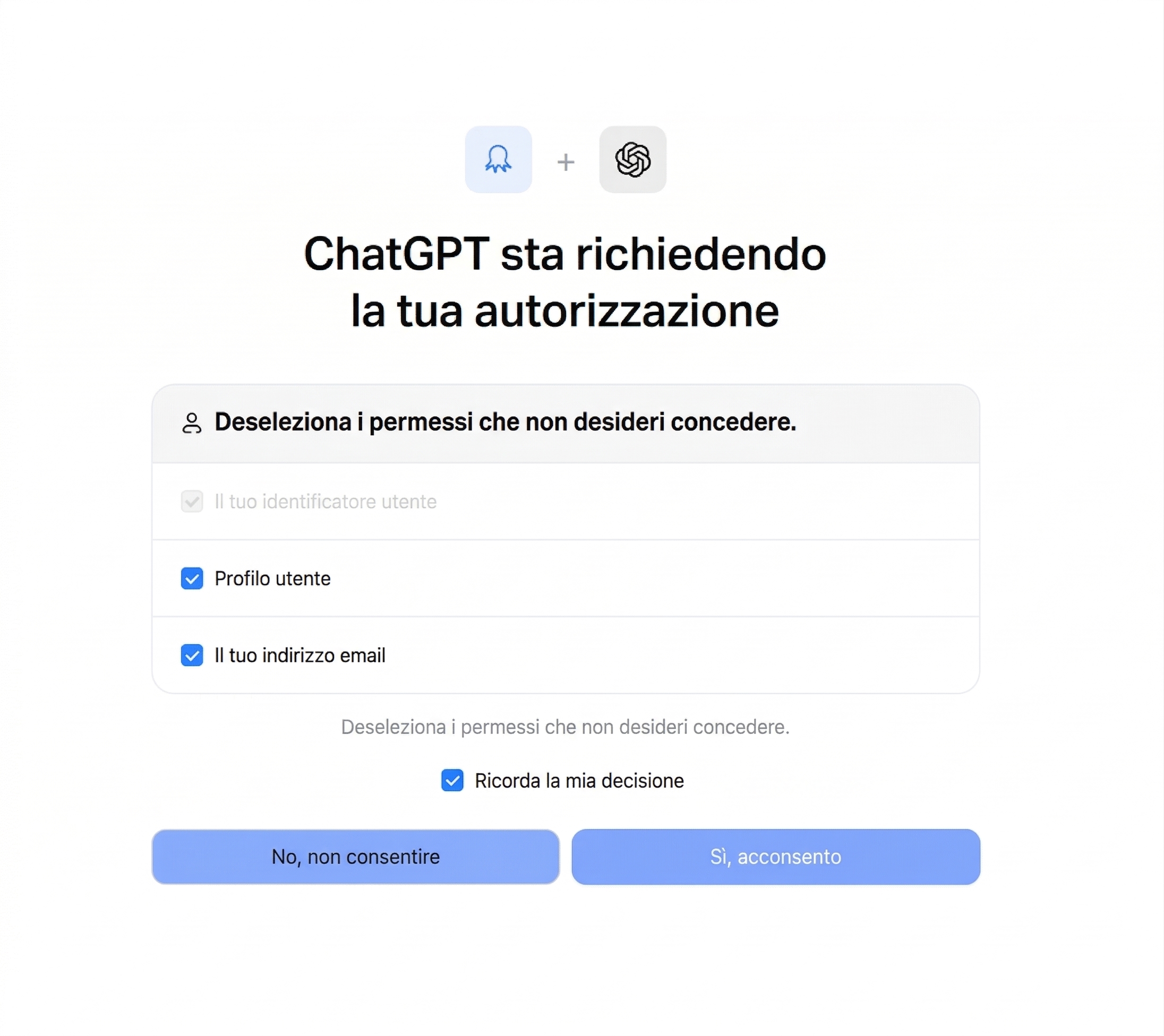 autorizzare tramite oauth