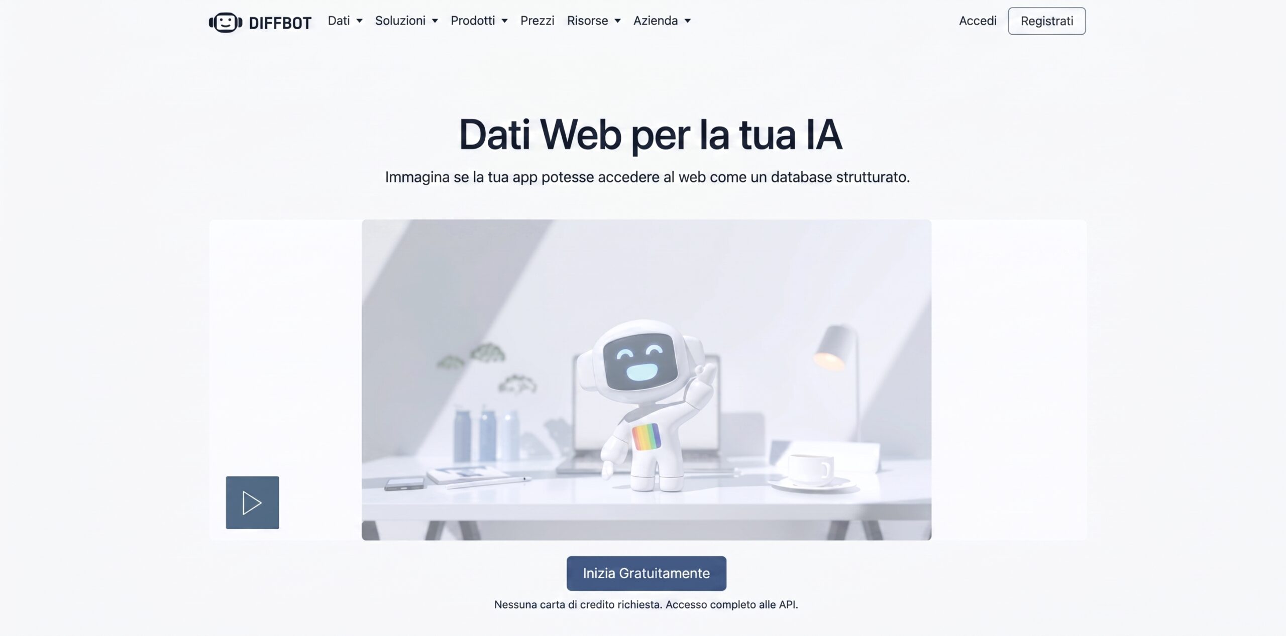 Diffbot per l'estrazione dati con intelligenza artificiale