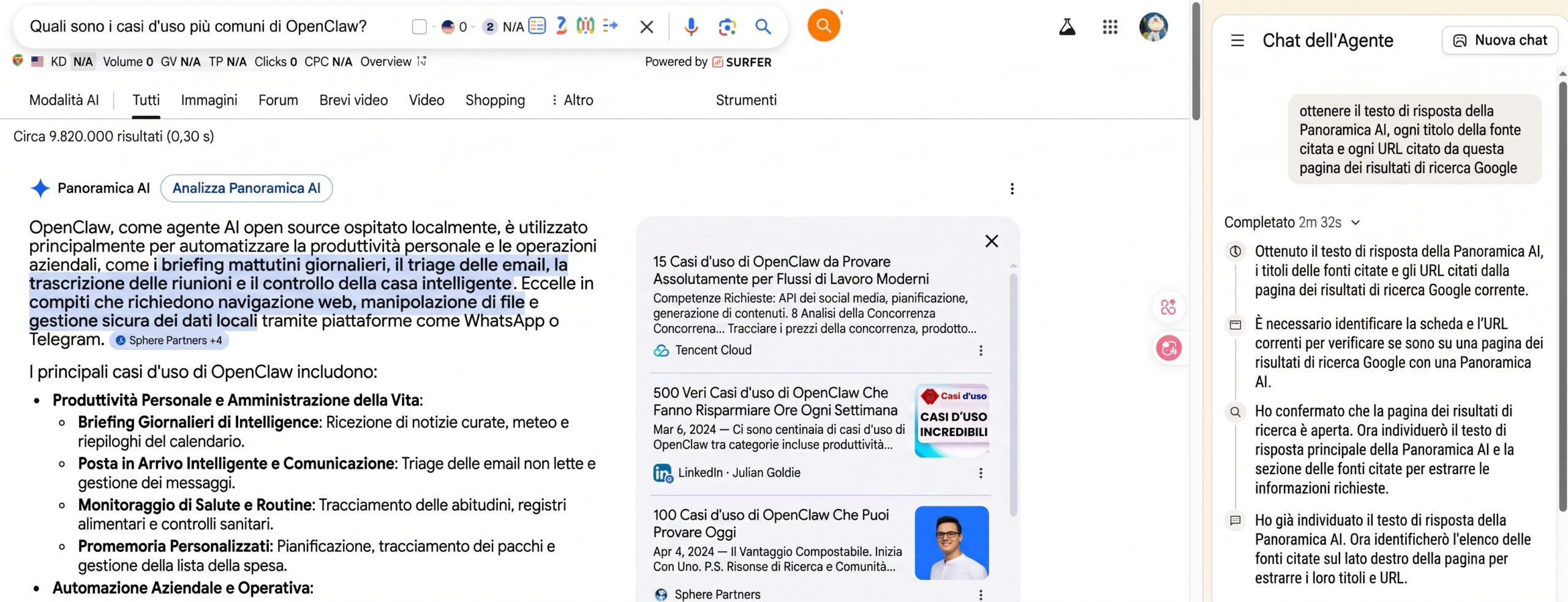 chat4data scraping google ai overview