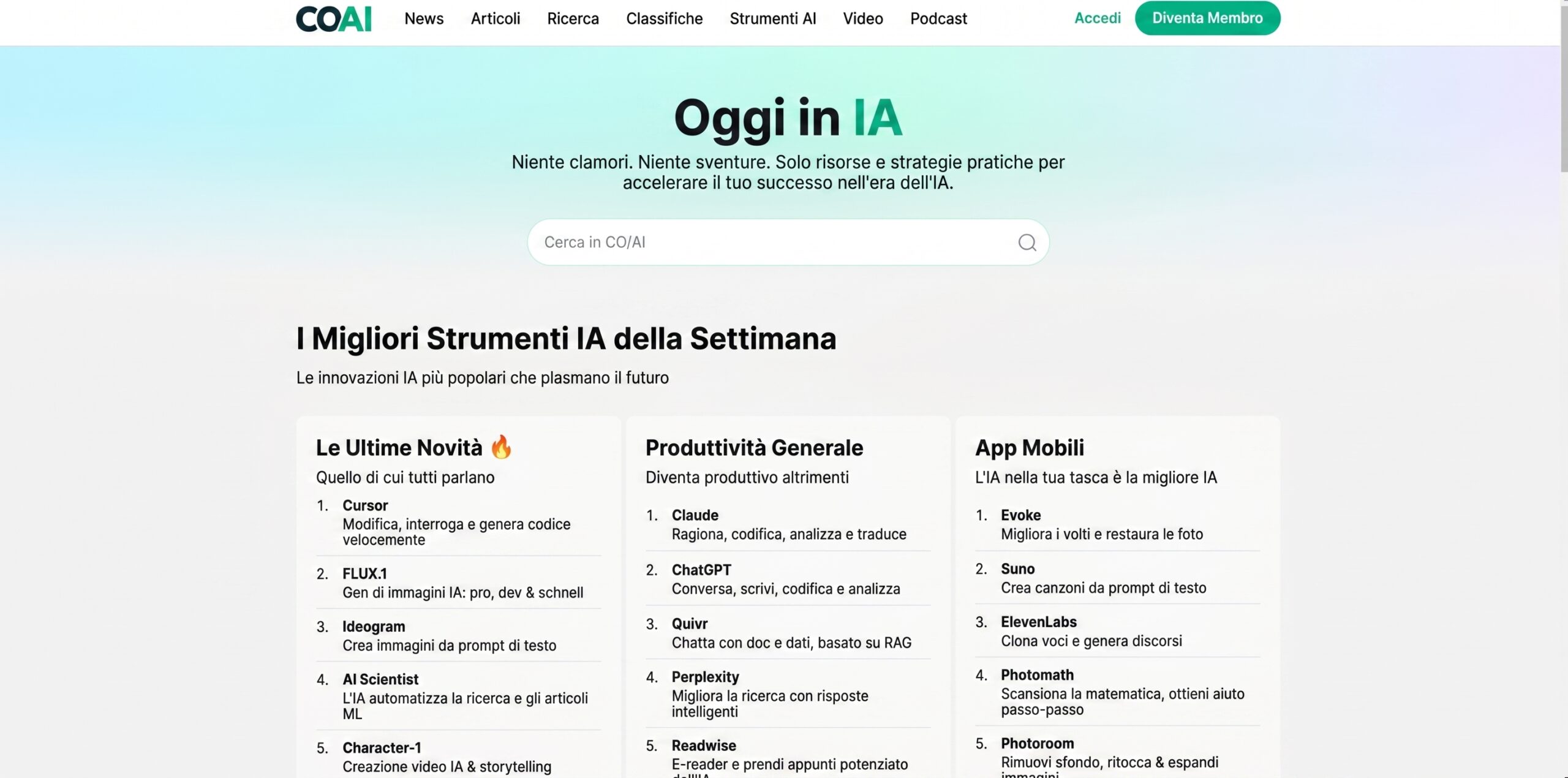 Interfaccia di Octoparse per estrarre dati da un sito web senza codice