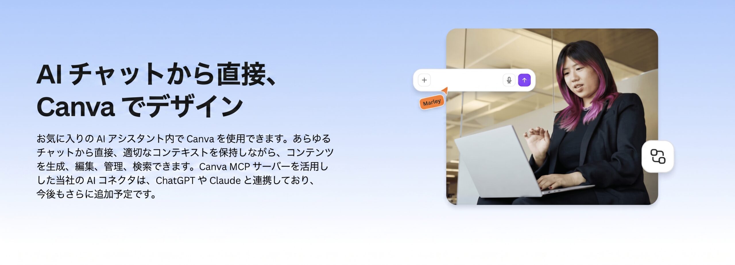 Canva MCPの連携イメージ画像