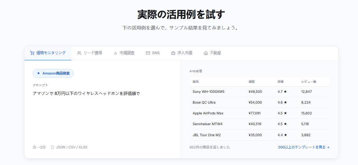 MCPの使用例